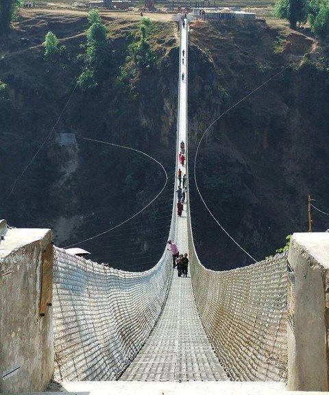 Kushma - Gyadi Suspension Bridge- Nepal
